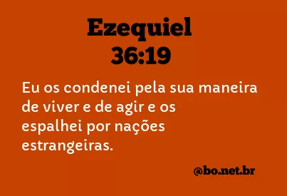 Ezequiel 36:19 NTLH