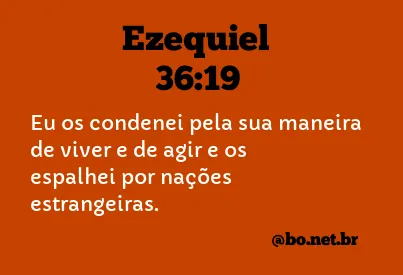 Ezequiel 36:19 NTLH