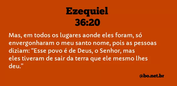 Ezequiel 36:20 NTLH