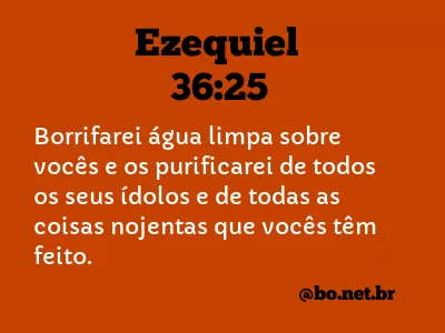 Ezequiel 36:25 NTLH