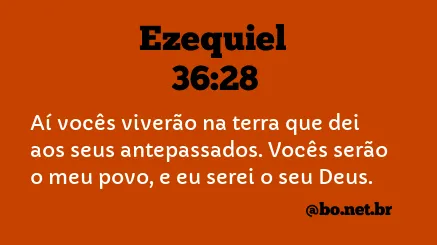 Ezequiel 36:28 NTLH