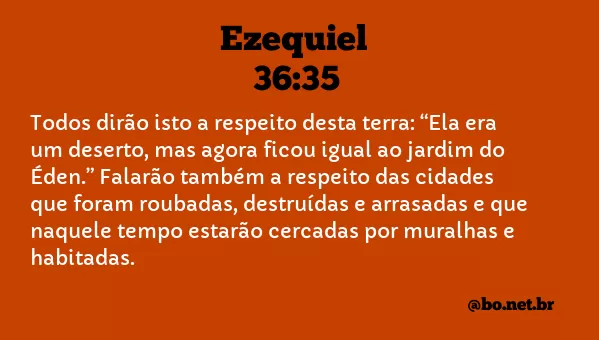 Ezequiel 36:35 NTLH