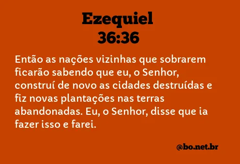 Ezequiel 36:36 NTLH