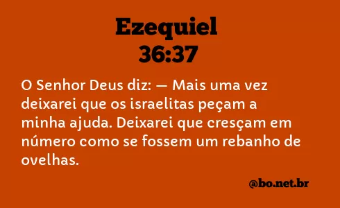 Ezequiel 36:37 NTLH