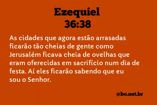Ezequiel 36:38 NTLH