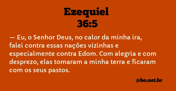 Ezequiel 36:5 NTLH