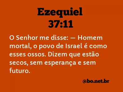 Ezequiel 37:11 NTLH