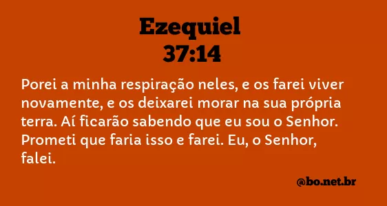 Ezequiel 37:14 NTLH