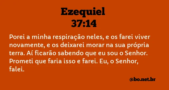 Ezequiel 37:14 NTLH