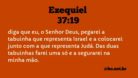 Ezequiel 37:19 NTLH