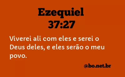 Ezequiel 37:27 NTLH
