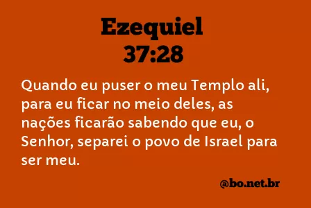 Ezequiel 37:28 NTLH