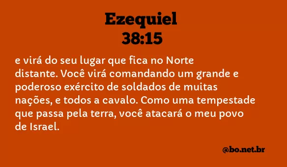 Ezequiel 38:15 NTLH