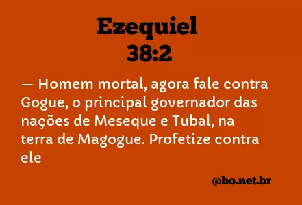 Ezequiel 38:2 NTLH