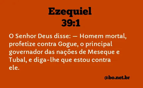 Ezequiel 39:1 NTLH