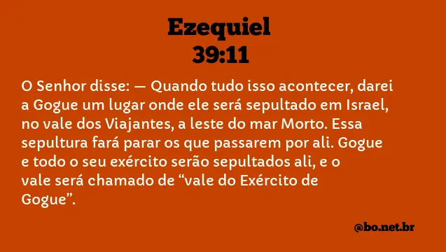 Ezequiel 39:11 NTLH