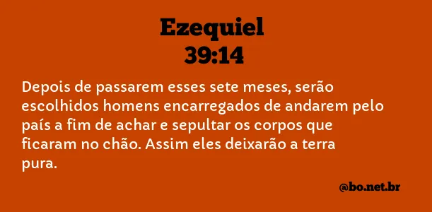 Ezequiel 39:14 NTLH