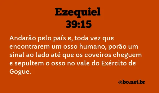 Ezequiel 39:15 NTLH