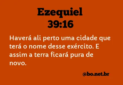 Ezequiel 39:16 NTLH