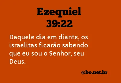 Ezequiel 39:22 NTLH