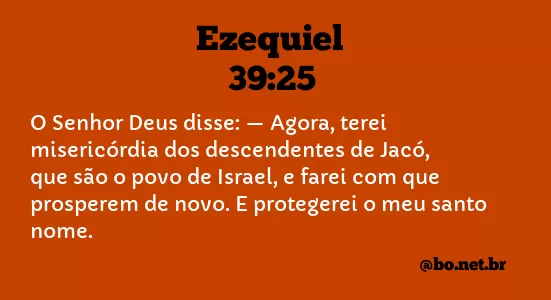 Ezequiel 39:25 NTLH