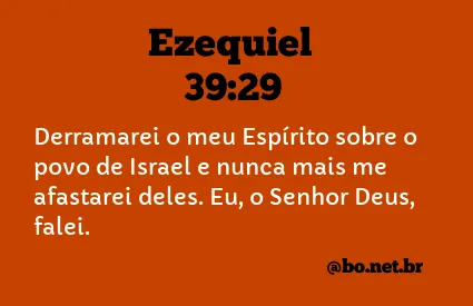 Ezequiel 39:29 NTLH