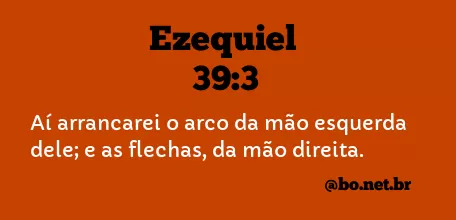 Ezequiel 39:3 NTLH