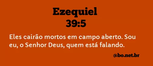 Ezequiel 39:5 NTLH