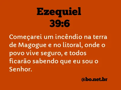 Ezequiel 39:6 NTLH