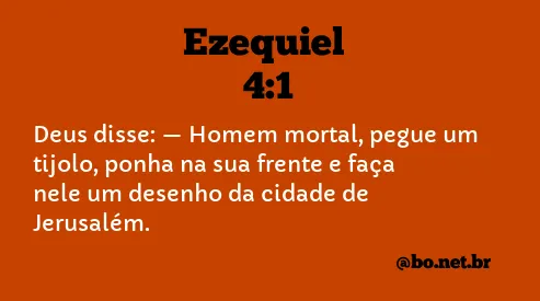 Ezequiel 4:1 NTLH