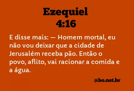 Ezequiel 4:16 NTLH