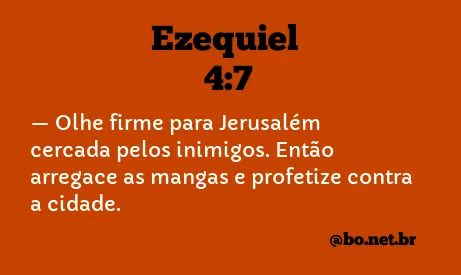 Ezequiel 4:7 NTLH