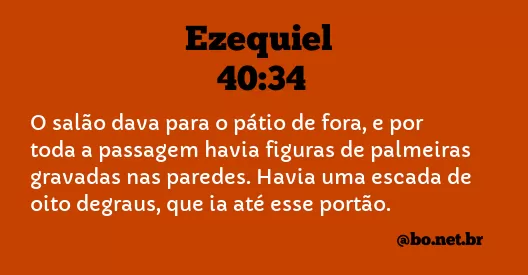 Ezequiel 40:34 NTLH