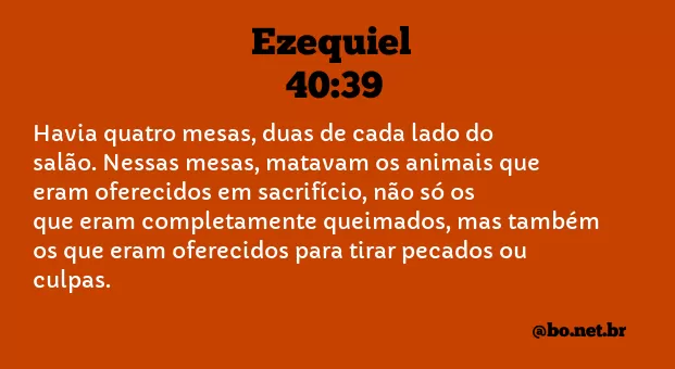 Ezequiel 40:39 NTLH