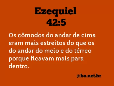 Ezequiel 42:5 NTLH