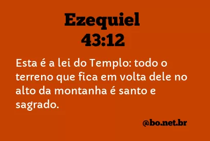 Ezequiel 43:12 NTLH