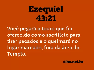 Ezequiel 43:21 NTLH