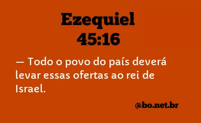 Ezequiel 45:16 NTLH