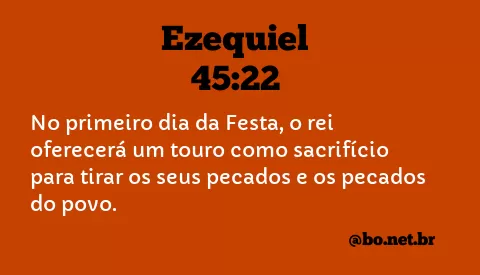 Ezequiel 45:22 NTLH