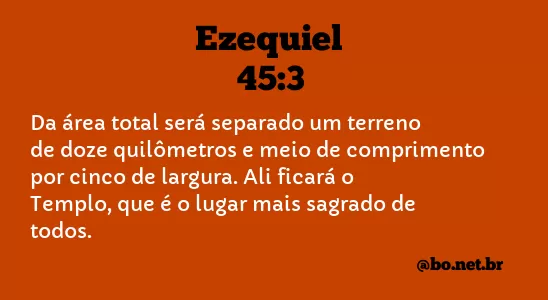 Ezequiel 45:3 NTLH
