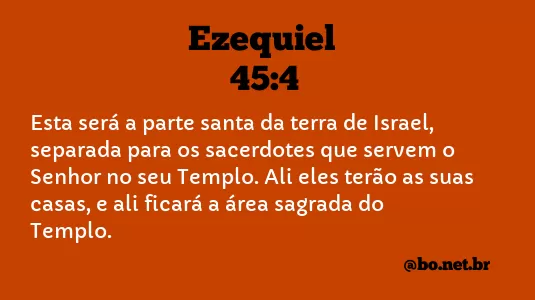 Ezequiel 45:4 NTLH
