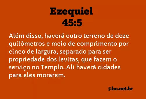 Ezequiel 45:5 NTLH