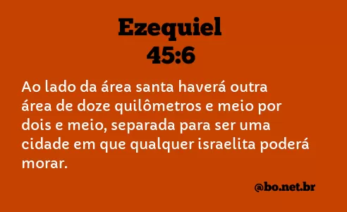 Ezequiel 45:6 NTLH