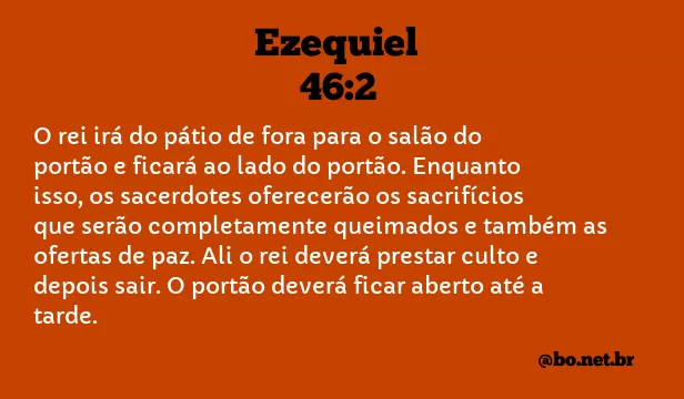 Ezequiel 46:2 NTLH
