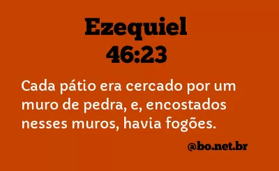 Ezequiel 46:23 NTLH