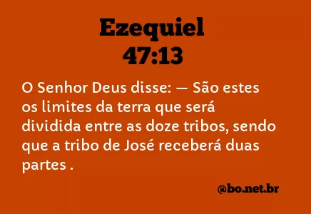 Ezequiel 47:13 NTLH