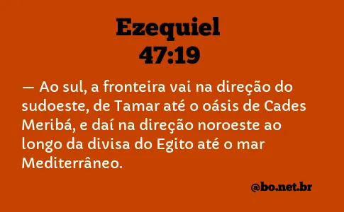 Ezequiel 47:19 NTLH