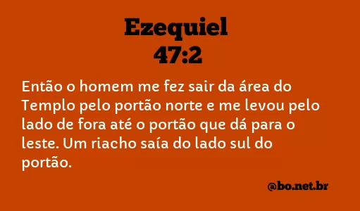 Ezequiel 47:2 NTLH