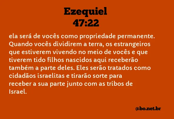 Ezequiel 47:22 NTLH