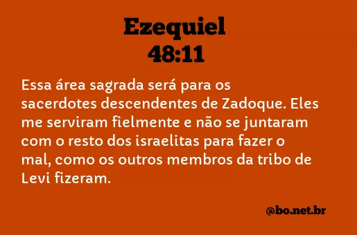 Ezequiel 48:11 NTLH